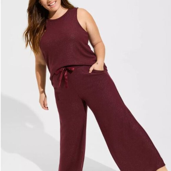 Torrid Plush Wide-Leg Lounge Pant 4X - Picture 2 of 3